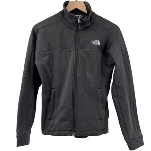 The North Face 200 Wt Cinder Full Zip Jacket‎ Fleece Lined Dark Gray Women Small